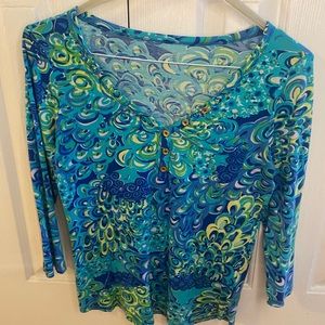 Cute (M) Lilly Pulitzer Top in Lilly’s Lagoon